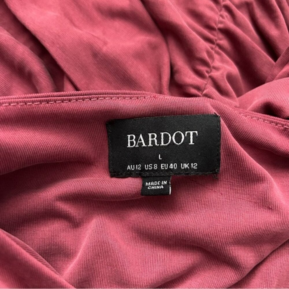 Revolve Bardot "Rosa" Ruched Dress (c) - Picture 9 of 11